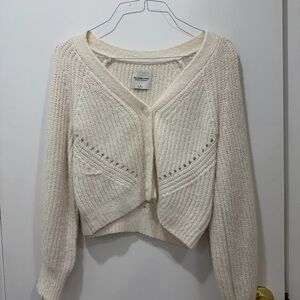 Abercrombie & Fitch Cream Cardigan Sweater Size S